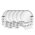 Garuda 36 pcs Crystal Stainless Steel Dinner Set