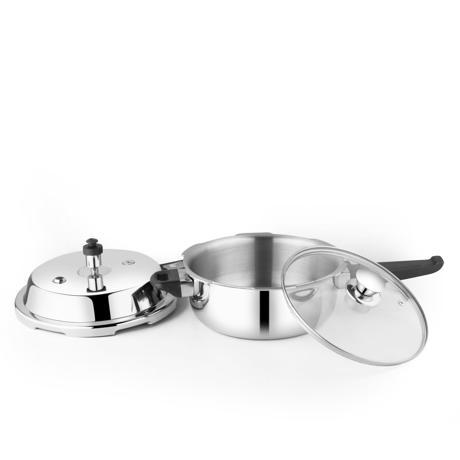 Garuda Nexen Triply 4.0 Litre Pressure Cooker With Free Glass Lid