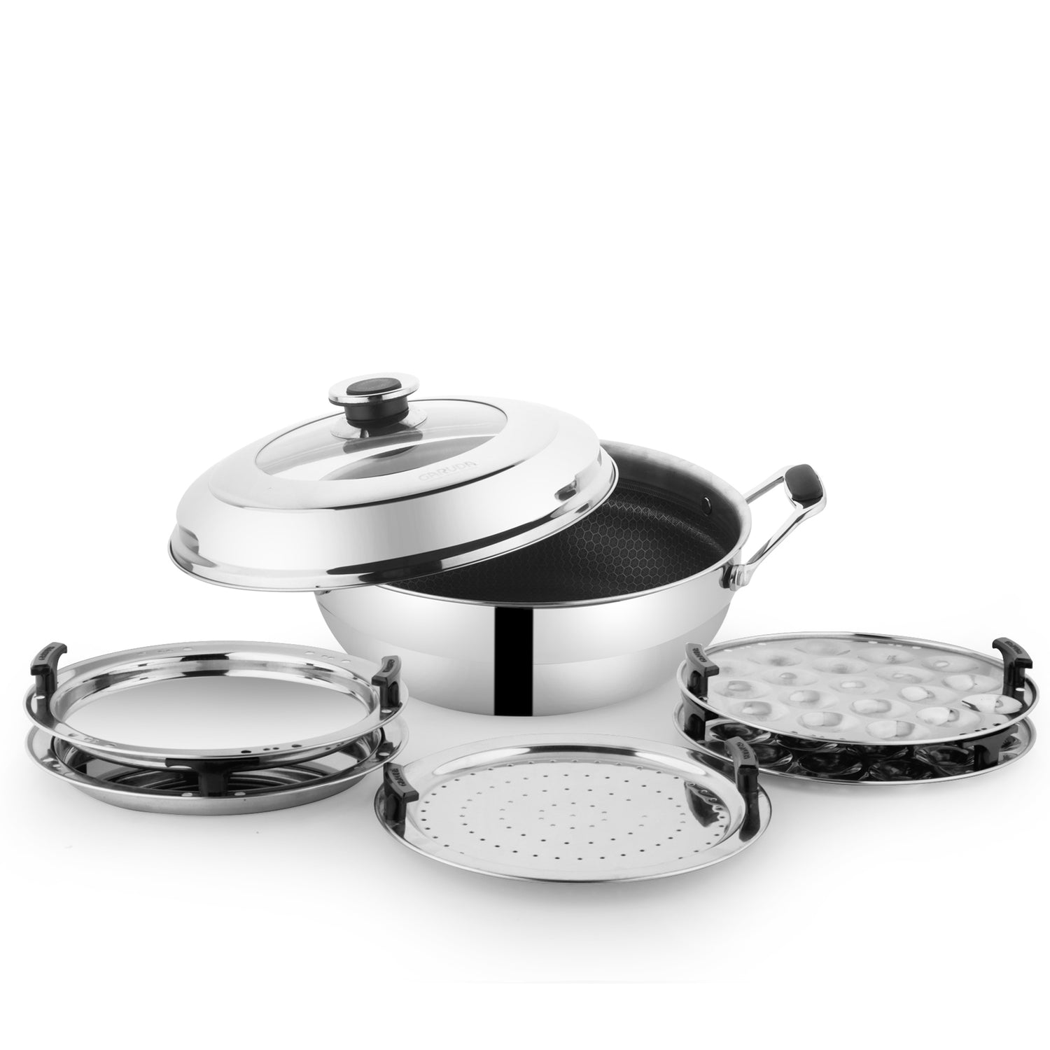 Garuda Premium Triply Honecomb Multi Kadai