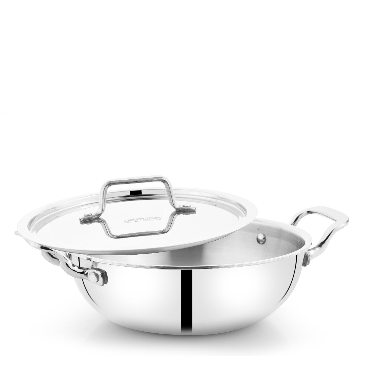 Garuda Plain Triply Kadai With Lid – 18 to 32 cm