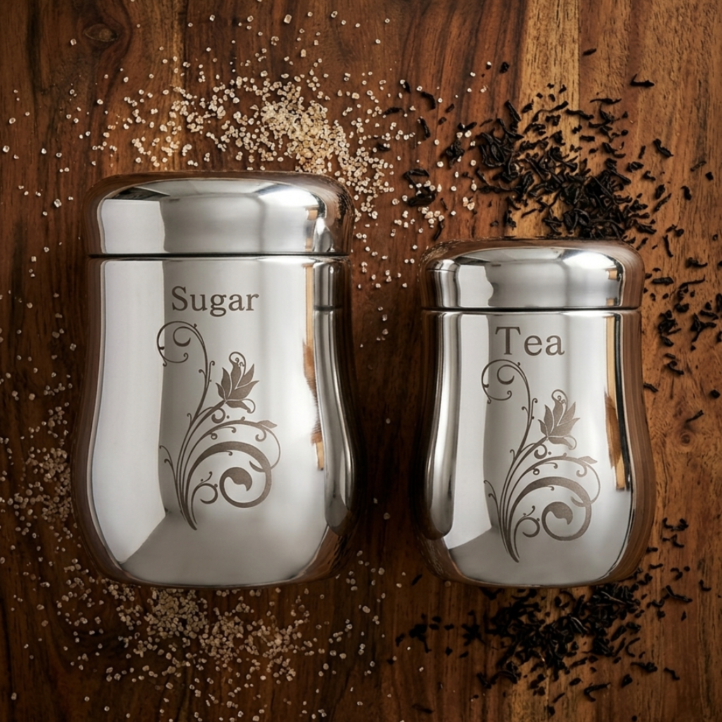 Garuda Floral Canister Set 2 Pcs