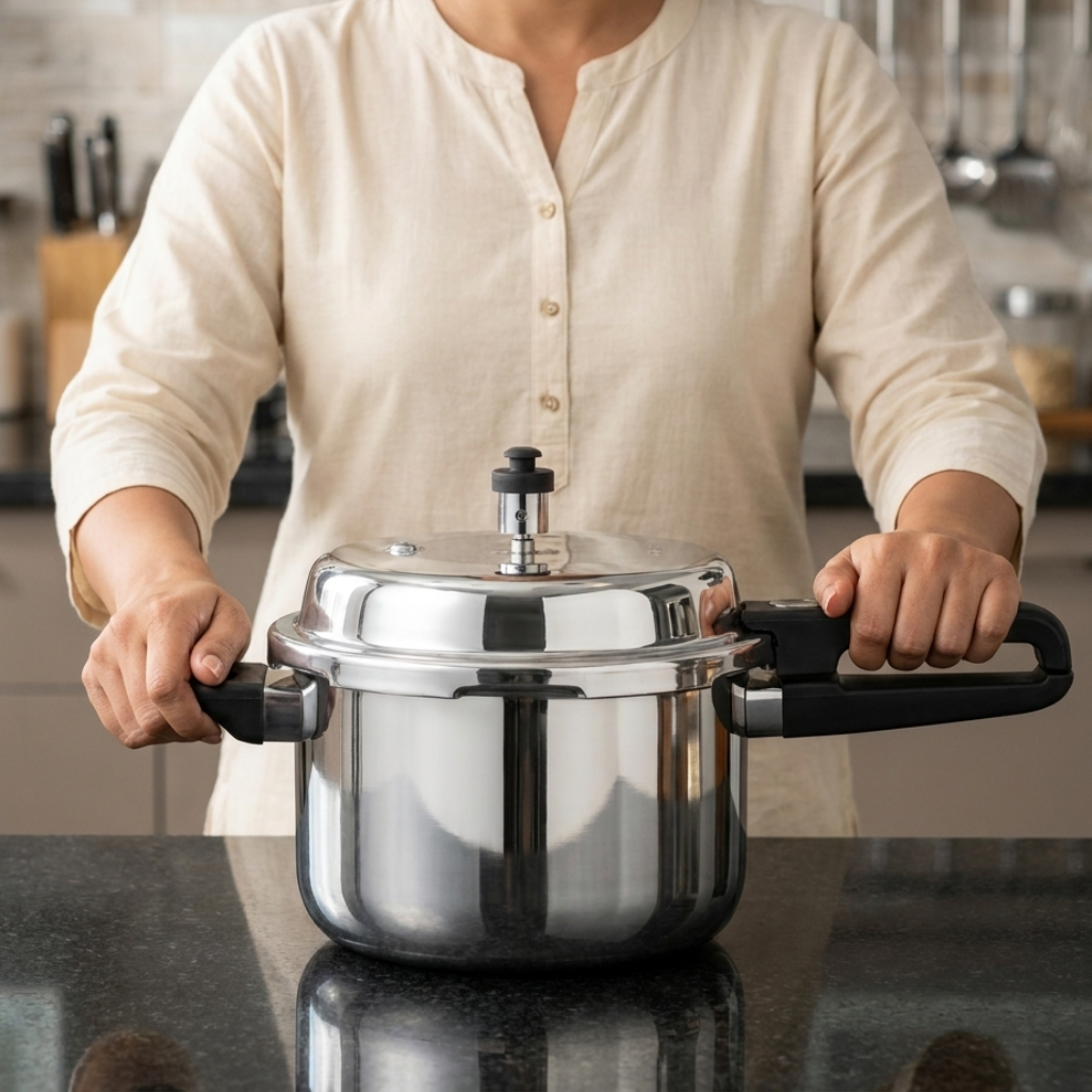 Garuda Nexen Triply Pressure Cooker with Free Glass Lid 2.5 / 3.5 / 5.5 ltr