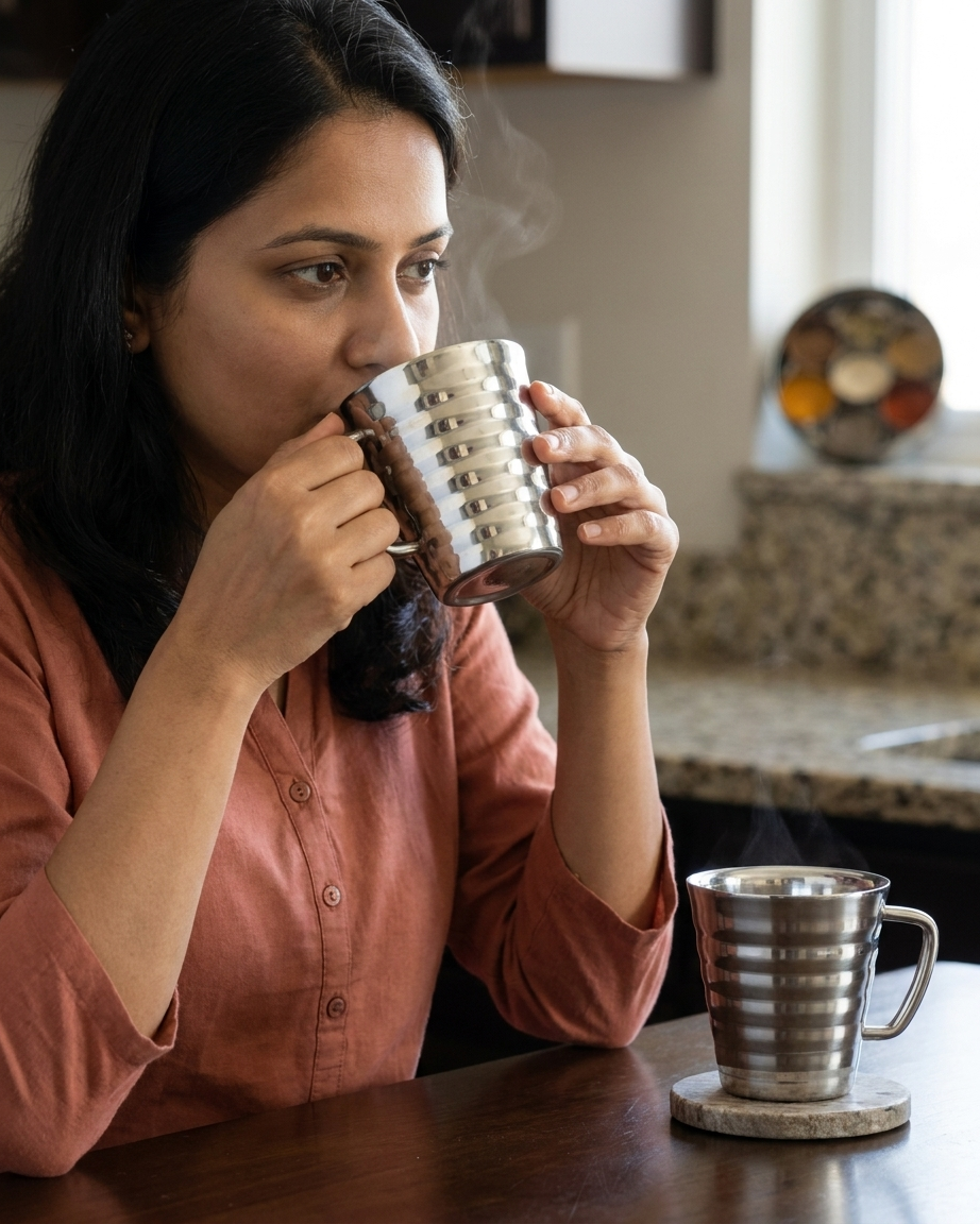 Garuda ribbed coffee mug